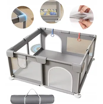 Velká dětská ohrádka postýlka Dětské hřiště s podlahou Suchý bazén 150x200