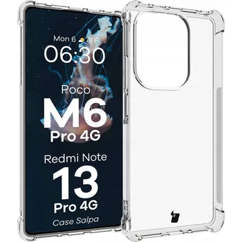 Pouzdro na mobilní telefon Zadní Kryt Bizon pro Xiaomi Redmi Note 13 Pro 4G bezbarvý