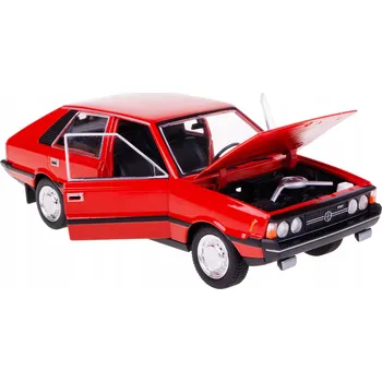 autíčko WELLY FSO POLONEZ 1500 MR'78 ČERVENÝ 1:24 LEGENDY PRL NOVÝ MODEL KOVOVÝ
