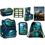 Derform Zvýhodněná školní sada s aktovkou dinosauři 7 ks