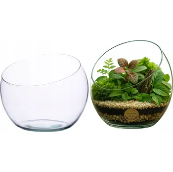 Váza Sklenice pro LES VE SKLENICI sklenice les ve skle váza sklo KOULE Průměr: 18 cm