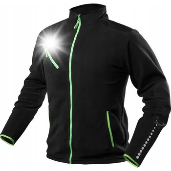 Pracovní obuv PRACOVNÍ FLEECE MIKINA PREMIUM ČERNÁ ZESÍLENÍ CORDUROU 81-507 XXL NEO