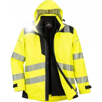 Moto oblečení PRACOVNÍ BUNDA 3v1 PW365YBRL ŽLUTÁ VELIKOST M PORTWEST
