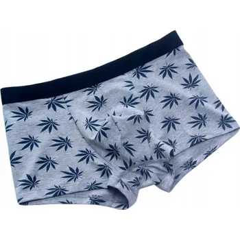 Boxerky Pánské boxerky s motivem listů konopí - marihuana THC - XL