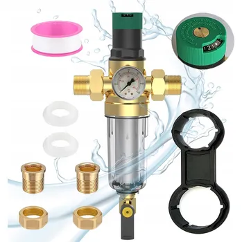 vodní filtr Samočisticí sedimentační filtr s manometrem 3⁄4" / 1" 136 l