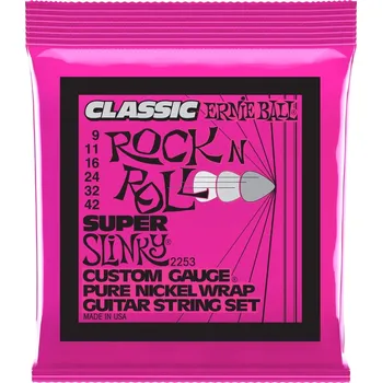 Strunný nástroj Ernie Ball 2253 Pure Nickel Super Slinky + prodloužená záruka 3 roky