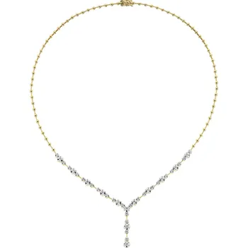 Náhrdelník Zlatý náhrdelník s brilianty - 43 cm - 0,68 ct - ryzost 585 - 211.272