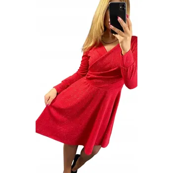 Dámské šaty Genesy koktejlové šaty glamour midi velikost 40