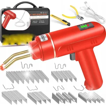 Svářečka SEŠÍVAČKA NA PLASTY SVÁŘEČKA PÁJEČKA PLASTŮ +1200ks SPONEK