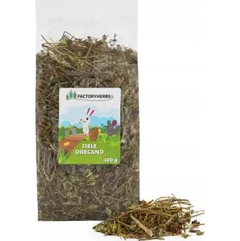 Krmivo pro hlodavce Oregano (nať) 100g FACTORYHERBS pro králíky a hlodavce, bylinky krmivo