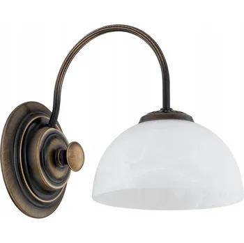 Nástěnné svítidlo Nástěnné svítidlo LEMIR bílé, zlaté patice E27 60 W