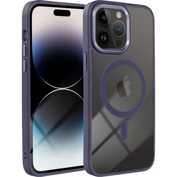 Pouzdro na mobilní telefon Zadní kryt COLOR EDGE MAG COVER case compatible with MagSafe pro Apple iPhone 14 Pro, fialová