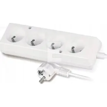 Napájecí kabel Prodlužovací Kabel přívod s vypínačem Plast-Rol 5 m 4 ks bílý