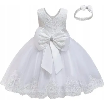 Dívčí šaty Dívčí Šaty s čelenkou - Ideální na Svatební Hostina a večírky - 110