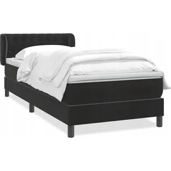 Postel Čalouněná jednolůžková postel VidaXL 80x220 černá