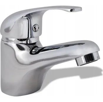 Vodovodní baterie Umyvadlová baterie páková chromovaná, 13x10 cm, tělo ze slitiny zinku