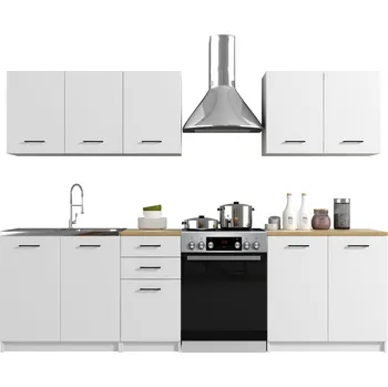 Kuchyňská skříňka Kuchyňský nábytek set s pracovní deskou Kuchyně Bílá Mat