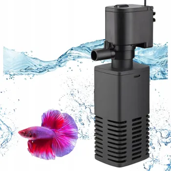 Akvarijní technika PROFESIONÁLNÍ VNITŘNÍ FILTR DO AKVÁRIA, ČERPADLO S HOUBOU 6W 600L/h