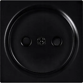 Elektrická zásuvka ViPlast ViP Krytka / Záslepka pro jednoduchou zásuvku bez uzemnění Černá