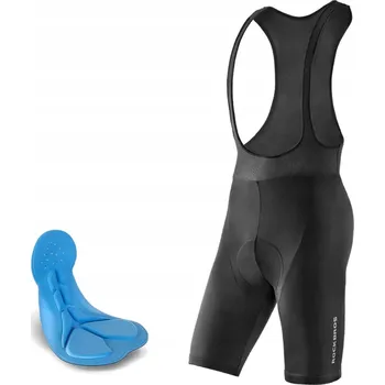 Pánské kraťasy Kraťasy na kolo Rockbros RK2002XL krátké s ramenními popruhy a vložkou XL - černá barva