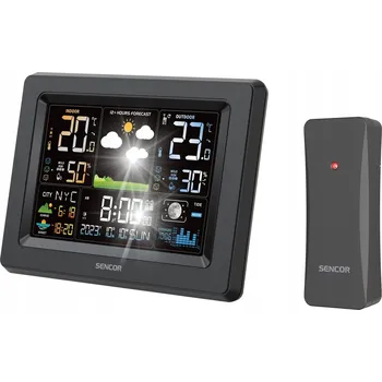 Meteostanice Meteorologická stanice SENCOR SWS4500 velký LCD displej hodiny předpověď počasí