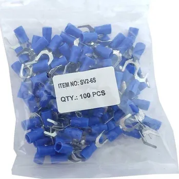 Síťový kabel Vidlička kabelová 6,5mm modrá (SVS 2-6), balení 100ks