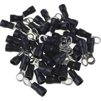Kabelové oko Oko kabelové 4,3mm černé (RV 3,5-4), balení 100ks