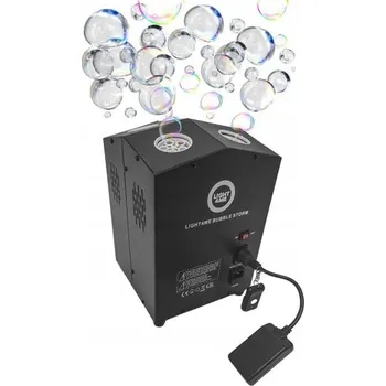 Bublifuk Výrobník mýdlových bublin stroj na bubliny Light4Me Bubble Storm + dálkové ovládání