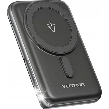 Powerbanka Vention Magnetická Powerbanka Bezdrátové Nabíjení 10000mAh 20W + Kabel