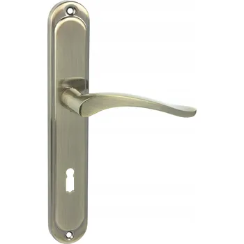 Dveřní kování Vnitřní klika Domino Štítek s otvorem pro klíč