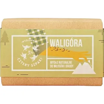 Mýdlo Přírodní mýdlo na vlasy a vousy Cztery Szpaki Waligóra 110 g