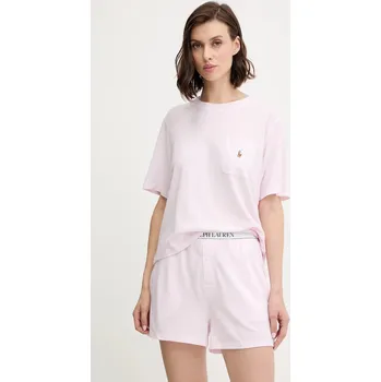 Dámské noční prádlo Pyžamo Polo Ralph Lauren 4P0205 růžová 03A, vel. L