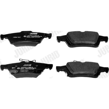 Brzdová destička Sada brzdových destiček, kotoučová brzda JURID 573981J : 1