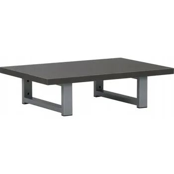 police Závěsná police do koupelny, šedá, dřevotříska + kov, 60x40x16,3 cm