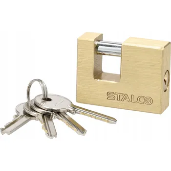 Visací zámek MOSAZNÝ VISACÍ ZÁMEK NA KLÍČ 90 MM STALCO