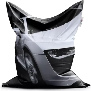 Sedací pytel Sablio Sedací vak Bílý sporťák - 200x140 cm