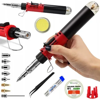 Páječka LUTOWNICA GAZOWA GS12 PLYNOVÁ SVÁŘEČKA PŘENOSNÁ HORKOVZDUŠNÁ PISTOLE HOŘÁK 1300 °C