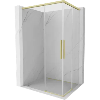 Mexen Rox Duo sprchový kout posuvný 110 x 95 cm, transparentní, zlatá kartáčovaná - 8C2D-110-095-55-00 Sprchové kouty