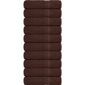 Utěrka Ručníky do sprchy FROGN 10 ks hnědé 70x140 cm 360 g/m² Hnědá136763