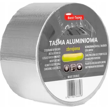 Lepicí páska Hliníková izolační páska vyztužená 48 mm x 45 m