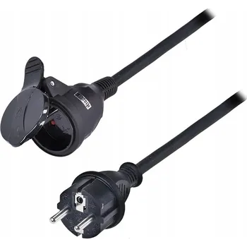Napájecí kabel Prodlužovací Kabel jednoduchý Solight 30 m 1 ks zásuvek černý