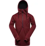 Pánská lyžařská softshellová bunda ALPINE PRO JARG S Vínová