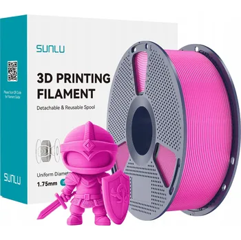 3D tisk FILAMENT SUNLU PLA+ RŮŽOVÁ MAGENTA 1KG