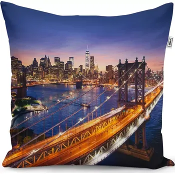 Polštář Sablio Polštář Most v New Yorku - 60x60 cm
