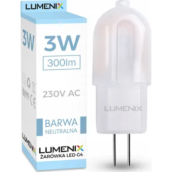 Žárovka LED žárovka Lumenix G4 3 W 300 lm stmívatelná, neutrální bílá