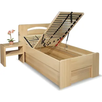 Postel BedWorld Riči 90 x 200 cm šedá