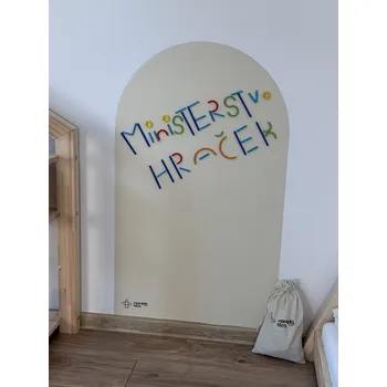 Dětský pokoj Mamido Tiles Magnetická tapeta na zeď Ivory White MT102