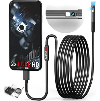 Inspekční kamera endoskop se dvěma objektivy 7,9 mm 3 m HD LED Inskam W300