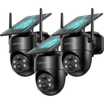 IP kamera EXTERNÍ SOLÁRNÍ KAMERA WIFI 2K OTOČNÁ PTZ BEZDRÁTOVÁ 3MPX 3KS