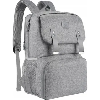 brašna na notebook Batoh na notebook / taška na oběd Matein 1161 šedý USB 15,6"